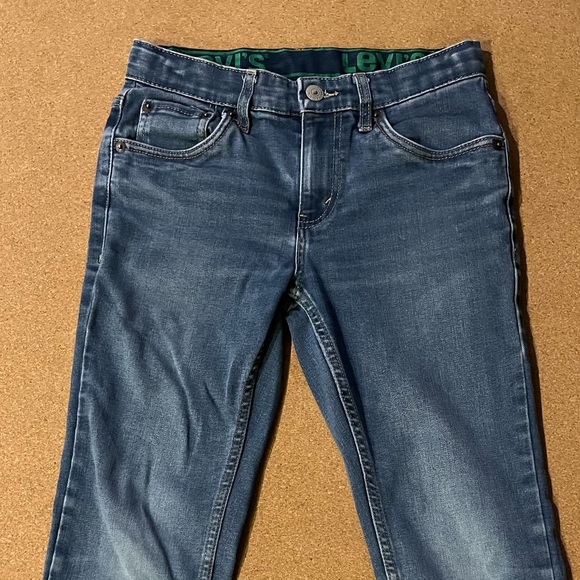 Levi's Dark Blue Denim Jeans boy size 12 regular - Picture 1 of 6